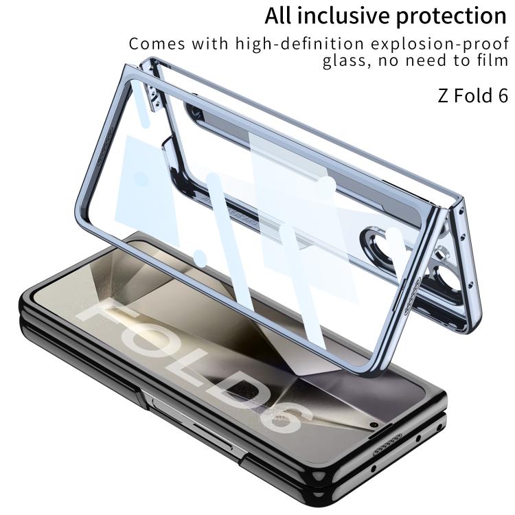 For Samsung Galaxy Z Fold6 GKK Integrated PC Phone Case with Pen Slot, Include Pen(Titanium Gray) - Galaxy Z Fold6 5G Cases by GKK | Online Shopping UK | buy2fix