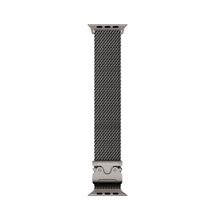 For Apple Watch 46mm / 49mm / 45mm / 44mm DUX DUCIS Milanese Air Series Stainless Steel Magnetic Watch Strap(Gun Grey) - Watch Bands by DUX DUCIS | Online Shopping UK | buy2fix