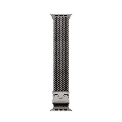 For Apple Watch 46mm / 49mm / 45mm / 44mm DUX DUCIS Milanese Air Series Stainless Steel Magnetic Watch Strap(Gun Grey) - Watch Bands by DUX DUCIS | Online Shopping UK | buy2fix