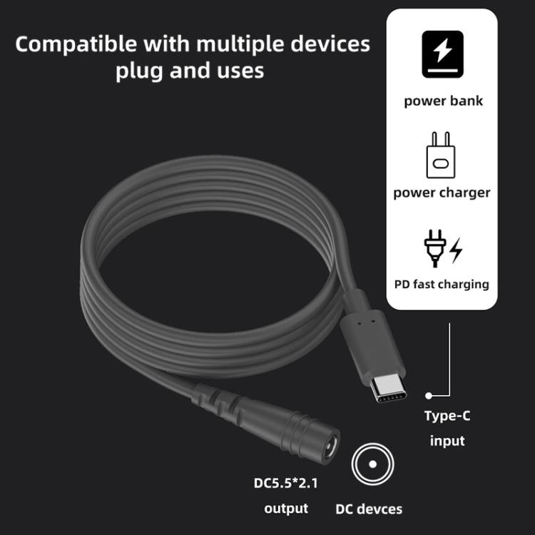 Type-C to DC 5.5x2.1mm 100W Computer Charging Adapter, Length:3m - Universal Power Adapter by buy2fix | Online Shopping UK | buy2fix