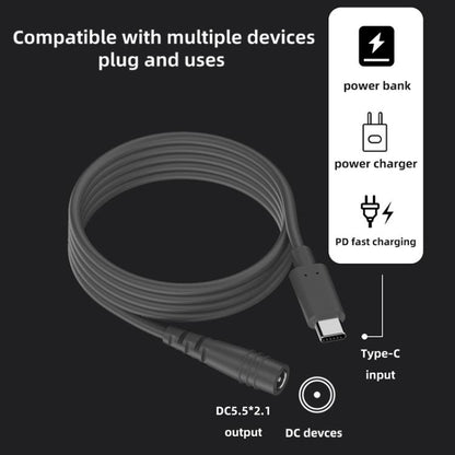Type-C to DC 5.5x2.1mm 100W Computer Charging Adapter, Length:3m - Universal Power Adapter by buy2fix | Online Shopping UK | buy2fix