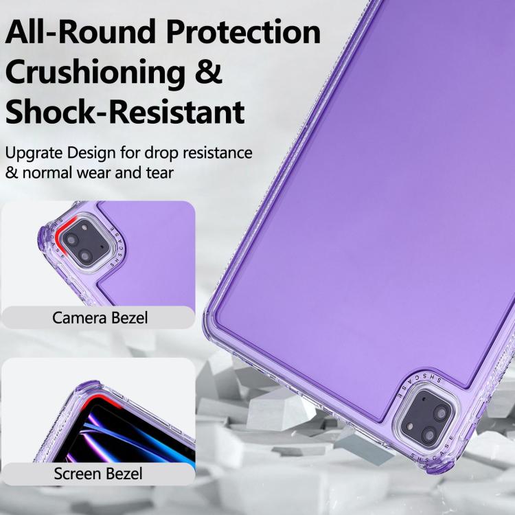 For iPad Air 13 2024 / Pro 12.9 2022 Dream 3 in 1 TPU Hybrid PC Tablet Case(Purple) - iPad Air 13 2025 / 2024 Cases by buy2fix | Online Shopping UK | buy2fix