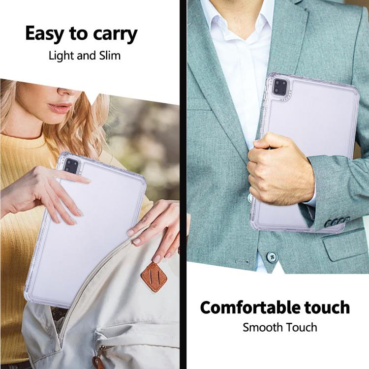 For iPad Air 13 2024 / Pro 12.9 2022 Dream 3 in 1 TPU Hybrid PC Tablet Case(White) - iPad Air 13 2025 / 2024 Cases by buy2fix | Online Shopping UK | buy2fix