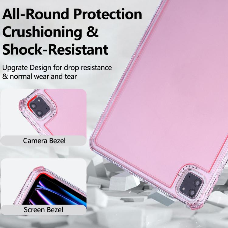 For iPad Air 13 2024 / Pro 12.9 2022 Dream 3 in 1 TPU Hybrid PC Tablet Case(Pink) - iPad Air 13 2025 / 2024 Cases by buy2fix | Online Shopping UK | buy2fix