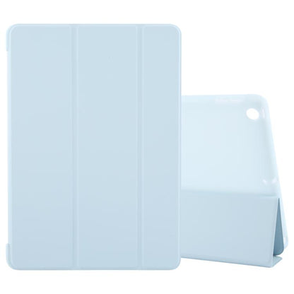 For iPad 10.2 2021 / 2020 / 2019 GEBEI 3-folding Holder Shockproof Flip Leather Tablet Case(Sky Blue) - iPad 10.2 Cases by GEBEI | Online Shopping UK | buy2fix