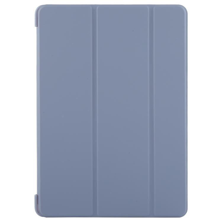 For iPad 10.2 2021 / 2020 / 2019 GEBEI 3-folding Holder Shockproof Flip Leather Tablet Case(Lavender Purple) - iPad 10.2 Cases by GEBEI | Online Shopping UK | buy2fix