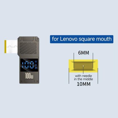 100W Computer Charging Digital Display Adapter, Specification:Type-C to Lenovo Square Port - For Lenovo by buy2fix | Online Shopping UK | buy2fix