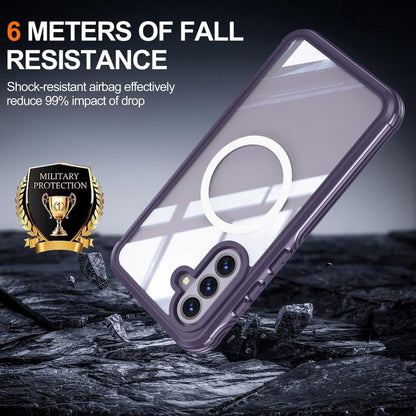 For Samsung Galaxy A36 / A56 RedPepper Tempered Glass MagSafe Phone Case(Purple) - Galaxy Phone Cases by RedPepper | Online Shopping UK | buy2fix