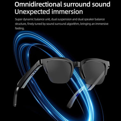 E60 ENC Noise Reduction Smart Audio Bluetooth Glasses(Transparent) - Smart Glasses by buy2fix | Online Shopping UK | buy2fix