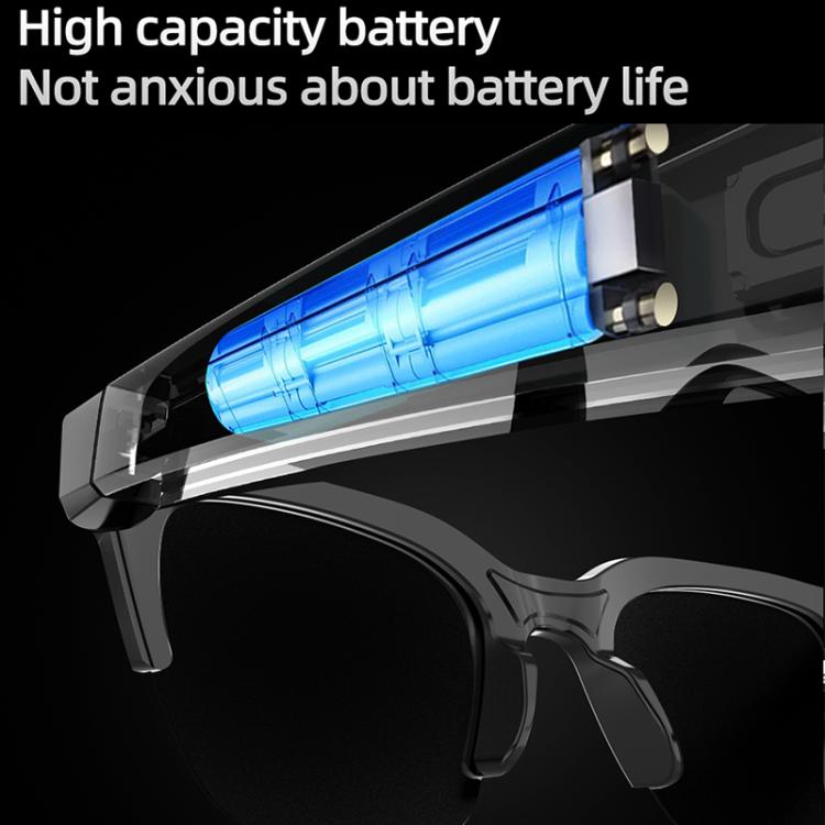 E60 ENC Noise Reduction Smart Audio Bluetooth Glasses(Transparent) - Smart Glasses by buy2fix | Online Shopping UK | buy2fix