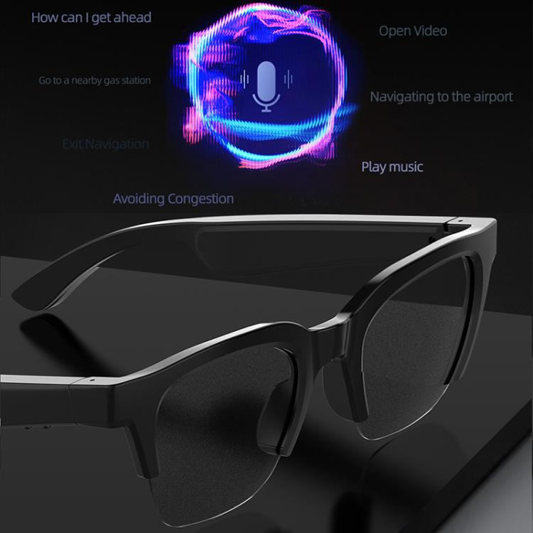 E60 ENC Noise Reduction Smart Audio Bluetooth Glasses(Black) - Smart Glasses by buy2fix | Online Shopping UK | buy2fix