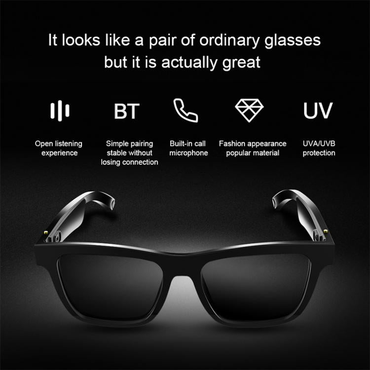 E10 Smart Audio Bluetooth Glasses, Style: Touch Style(Black) - Smart Glasses by buy2fix | Online Shopping UK | buy2fix