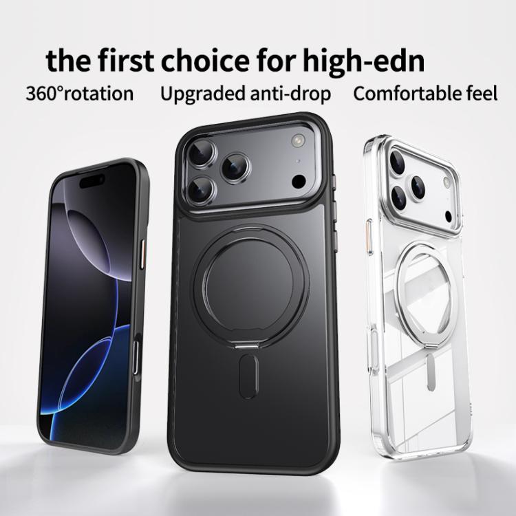 For iPhone 17 Pro Max Frosted 360 Degree MagSafe Magnetic Holder Phone Case(Blue) - iPhone 17 Pro Max Cases by buy2fix | Online Shopping UK | buy2fix