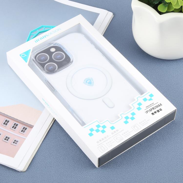 For iPhone 16 Pro Max DFANS DESIGN Shield Magsafe Magnetic PC Phone Case(Transparent) - iPhone 16 Pro Max Cases by DFANS DESIGN | Online Shopping UK | buy2fix