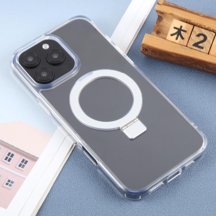 For iPhone 16 Pro Max DFANS DESIGN Frosted Magsafe Magnetic Holder Phone Case(Transparent) - iPhone 16 Pro Max Cases by DFANS DESIGN | Online Shopping UK | buy2fix