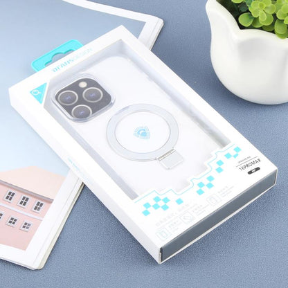 For iPhone 16 Pro Max DFANS DESIGN Frosted Magsafe Magnetic Holder Phone Case(Transparent) - iPhone 16 Pro Max Cases by DFANS DESIGN | Online Shopping UK | buy2fix