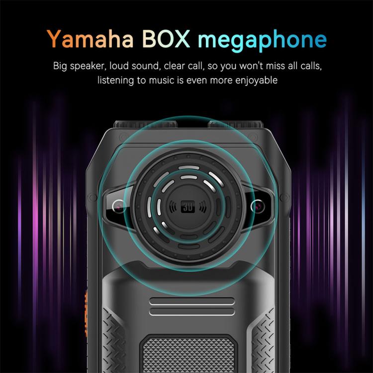 UNIWA M6000 Big Speaker Keypad Phone, 2.4 inch, Dual Flashlights, 21 Keys, SOS, FM, 4 SIM, GSM, Plug:AU Plug(Black) - Others by UNIWA | Online Shopping UK | buy2fix