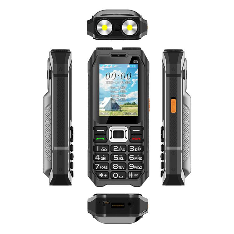 UNIWA M6000 Big Speaker Keypad Phone, 2.4 inch, Dual Flashlights, 21 Keys, SOS, FM, 4 SIM, GSM, Plug:AU Plug(Green) - Others by UNIWA | Online Shopping UK | buy2fix