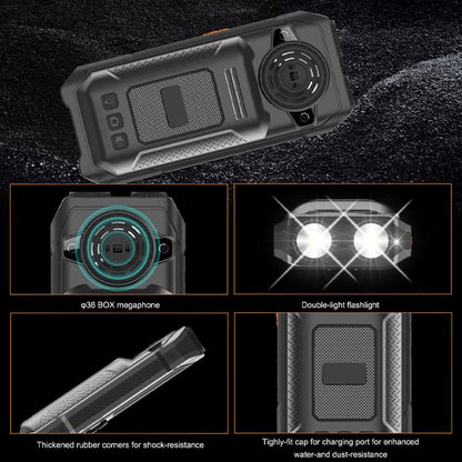 UNIWA M6000 Big Speaker Keypad Phone, 2.4 inch, Dual Flashlights, 21 Keys, SOS, FM, 4 SIM, GSM, Plug:AU Plug(Black) - Others by UNIWA | Online Shopping UK | buy2fix