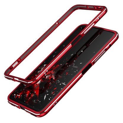 For Huawei Honor V30 Aluminum Alloy Shockproof Protective Bumper Frame(Red Silver) - Honor Cases by buy2fix | Online Shopping UK | buy2fix
