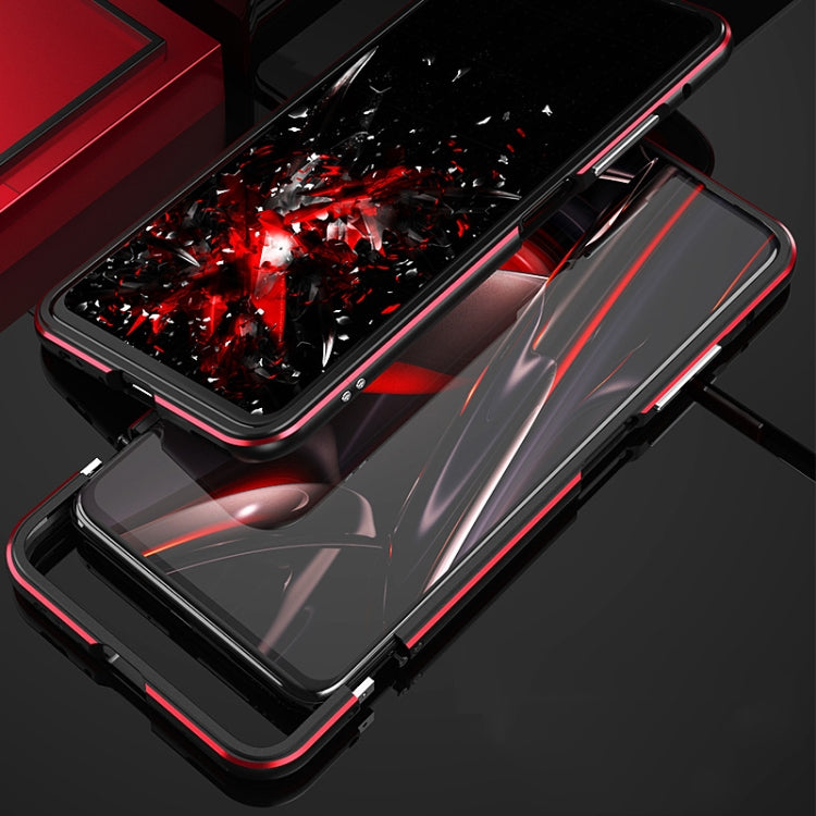 For Huawei Honor V30 Aluminum Alloy Shockproof Protective Bumper Frame(Red Silver) - Honor Cases by buy2fix | Online Shopping UK | buy2fix