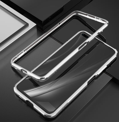 For Huawei Honor V30 Aluminum Alloy Shockproof Protective Bumper Frame(Silver) - Honor Cases by buy2fix | Online Shopping UK | buy2fix