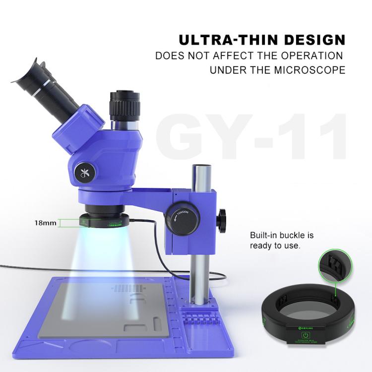 Mijing GY-11 Dust-proof and Smoke-proof Microscope Assisted Touch Ring Light Source - Microscope Magnifier Series by MIJING | Online Shopping UK | buy2fix