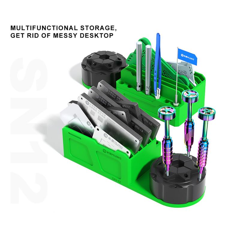 Mijing SN-12 Multi-functional 360 Rotation Storage Organizer + Tin Planting Net Storage Box - Tool Boxes & Bags by MIJING | Online Shopping UK | buy2fix