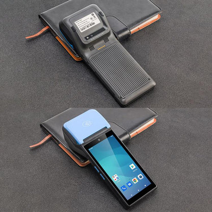 UNIWA V6P Thermal Label Printer Handheld PDA, 2GB+16GB, 5.45 inch Android 12 Mediatek MT6761 Quad Core, NFC, Network: 4G, Plug:UK Plug(Black Blue) - UNIWA by UNIWA | Online Shopping UK | buy2fix