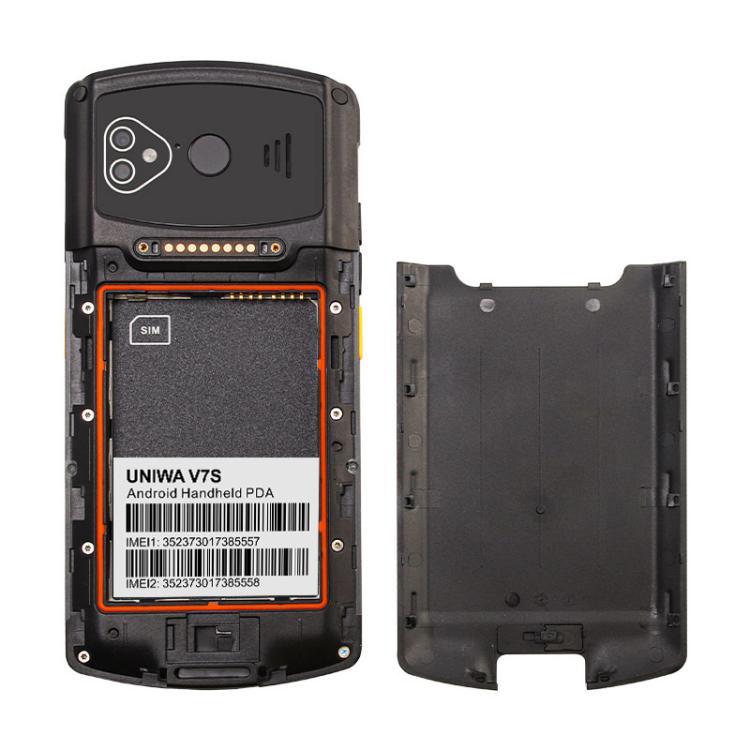 UNIWA V7S PDA Barcode Scanner Rugged Phone, 4GB+64GB, 5.7 inch Android 12 Mediatek MT6762 Octa Core, NFC, Network: 4G, Plug:US Plug(Black) - UNIWA by UNIWA | Online Shopping UK | buy2fix