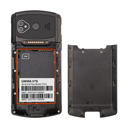 UNIWA V7S PDA Barcode Scanner Rugged Phone, 4GB+64GB, 5.7 inch Android 12 Mediatek MT6762 Octa Core, NFC, Network: 4G, Plug:UK Plug(Black) - UNIWA by UNIWA | Online Shopping UK | buy2fix