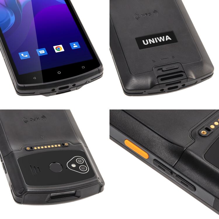 UNIWA V7S PDA Barcode Scanner Rugged Phone, 4GB+64GB, 5.7 inch Android 12 Mediatek MT6762 Octa Core, NFC, Network: 4G, Plug:UK Plug(Black) - UNIWA by UNIWA | Online Shopping UK | buy2fix