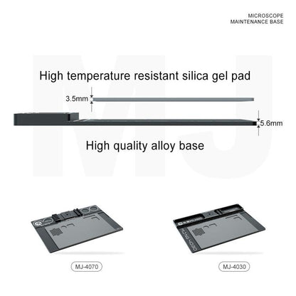 Mijing Fixed Rod Diameter 32mm Universal Microscope Aluminum Alloy Big Base, Mold:MJ-4070 - Microscope Magnifier Series by MIJING | Online Shopping UK | buy2fix