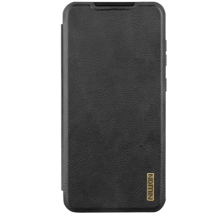 For Samsung Galaxy A56 5G NILLKIN QIN Series Pro Sliding Camera Cover Design Leather Phone Case(Black) - Galaxy Phone Cases by NILLKIN | Online Shopping UK | buy2fix