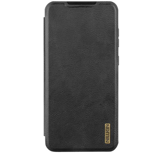 For Samsung Galaxy A56 5G NILLKIN QIN Series Pro Sliding Camera Cover Design Leather Phone Case(Black) - Galaxy Phone Cases by NILLKIN | Online Shopping UK | buy2fix