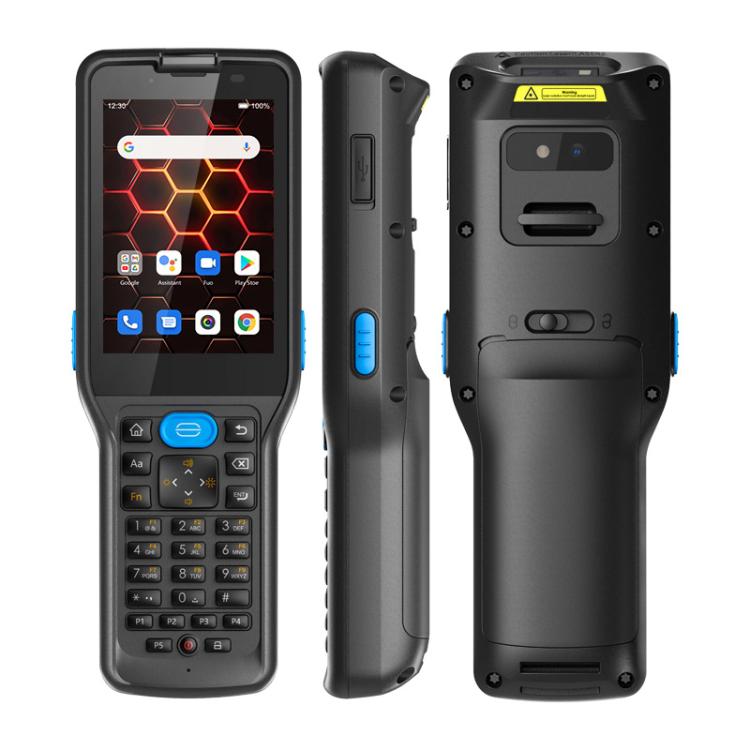 UNIWA V350 Handheld Rugged 2D Barcode Scanner, 4GB+64GB, 3.5 inch Android 12 Mediatek MT6761 Quad Core, T9 Keyboard, NFC, Network: 4G, Plug:EU Plug(Black) - UNIWA by UNIWA | Online Shopping UK | buy2fix