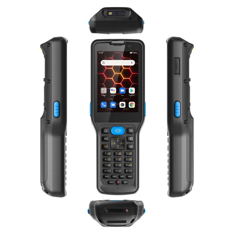 UNIWA V350 Handheld Rugged 2D Barcode Scanner, 4GB+64GB, 3.5 inch Android 12 Mediatek MT6761 Quad Core, T9 Keyboard, NFC, Network: 4G, Plug:AU Plug(Black) - UNIWA by UNIWA | Online Shopping UK | buy2fix