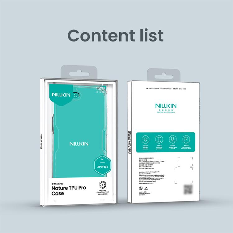 For iPhone 16e NILLKIN Ultra Clear PC + TPU Phone Case(Transparent) - iPhone 16e Cases by NILLKIN | Online Shopping UK | buy2fix