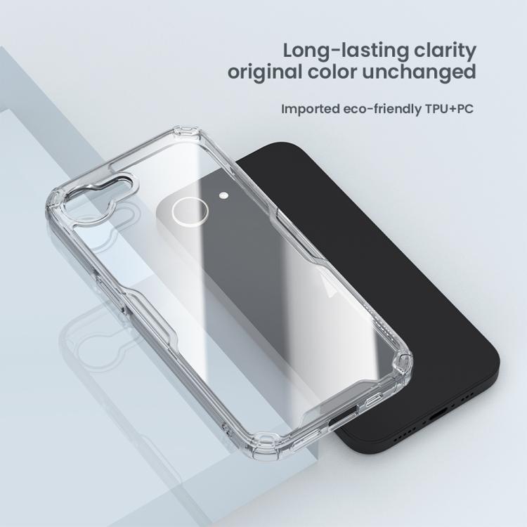 For iPhone 16e NILLKIN Ultra Clear PC + TPU Phone Case(Transparent) - iPhone 16e Cases by NILLKIN | Online Shopping UK | buy2fix