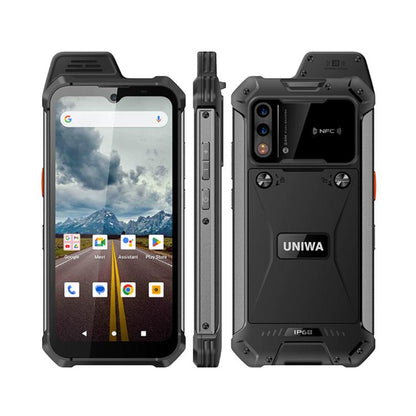 UNIWA W999 Rugged Phone, 8GB+128GB, 6.3 inch Android 13 Mediatek MT6789 Helio G99 Octa Core, NFC, Network: 4G, Plug:AU Plug(Black) - UNIWA by UNIWA | Online Shopping UK | buy2fix