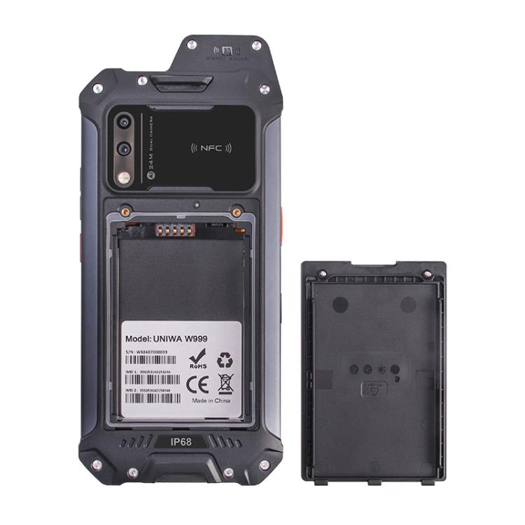 UNIWA W999 Rugged Phone, 8GB+128GB, 6.3 inch Android 13 Mediatek MT6789 Helio G99 Octa Core, NFC, Network: 4G, Plug:EU Plug(Black) - UNIWA by UNIWA | Online Shopping UK | buy2fix