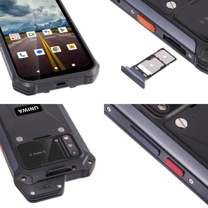 UNIWA W999 Rugged Phone, 8GB+128GB, 6.3 inch Android 13 Mediatek MT6789 Helio G99 Octa Core, NFC, Network: 4G, Plug:UK Plug(Black Orange) - UNIWA by UNIWA | Online Shopping UK | buy2fix