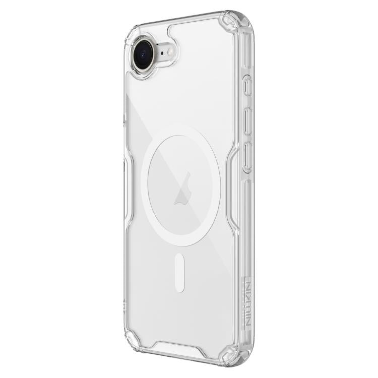 For iPhone 16e NILLKIN Ultra Clear Magnetic PC + TPU Phone Case(Transparent) - iPhone 16e Cases by NILLKIN | Online Shopping UK | buy2fix