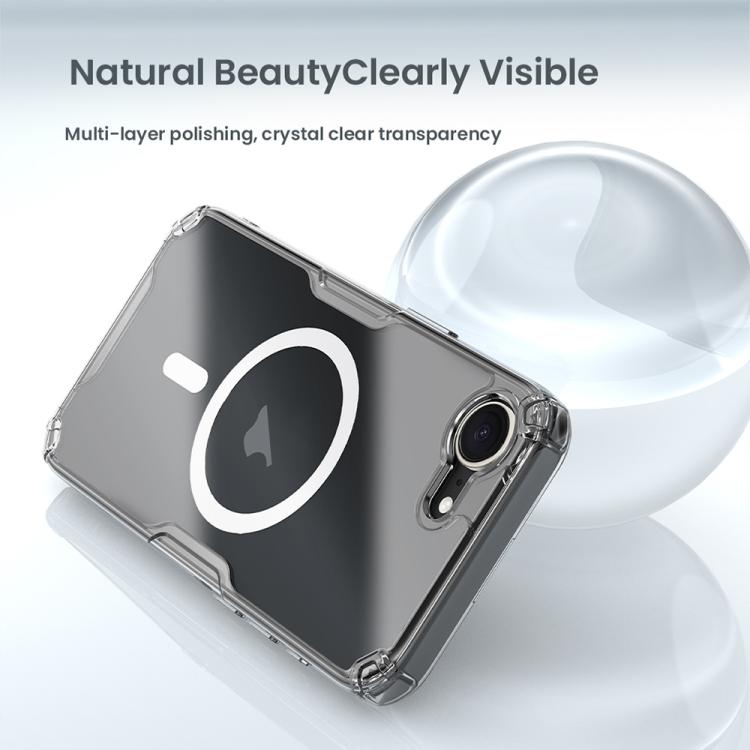 For iPhone 16e NILLKIN Ultra Clear Magnetic PC + TPU Phone Case(Transparent) - iPhone 16e Cases by NILLKIN | Online Shopping UK | buy2fix