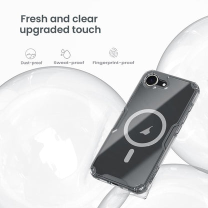 For iPhone 16e NILLKIN Ultra Clear Magnetic PC + TPU Phone Case(Transparent) - iPhone 16e Cases by NILLKIN | Online Shopping UK | buy2fix