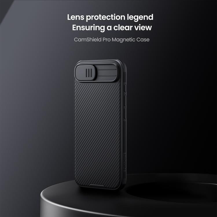 For iPhone 16e NILLKIN CamShield Pro Magnetic PC Phone Case(Black) - iPhone 16e Cases by NILLKIN | Online Shopping UK | buy2fix