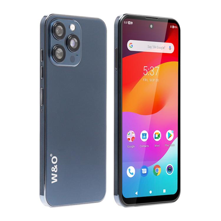 W&O X200 Pro, 4GB+128GB, 6.8 inch Android 10 Mediatek MT6765 Helio P35 Octa Core, Network: 4G, Plug:AU Plug(Blue) - UNIWA by buy2fix | Online Shopping UK | buy2fix