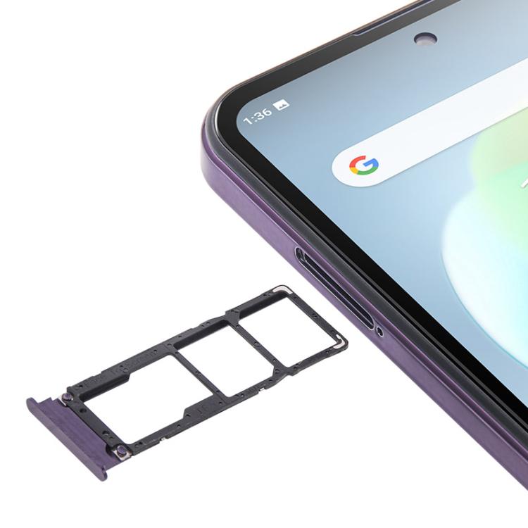 W&O X500 Pro, 4GB+128GB, 6.8 inch Android 10 Mediatek MT6765 Helio P35 Octa Core, Network: 4G, Plug:EU Plug(Purple) - UNIWA by buy2fix | Online Shopping UK | buy2fix