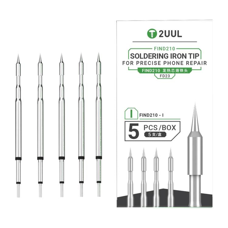 2uul 5 in 1 Soldering Iron Tips for Most C210 Soldering Station, Model:FD23 I - Soldering Iron Tip by 2UUL | Online Shopping UK | buy2fix