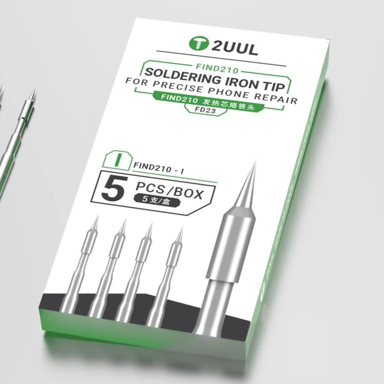 2uul 5 in 1 Soldering Iron Tips for Most C210 Soldering Station, Model:FD23 I - Soldering Iron Tip by 2UUL | Online Shopping UK | buy2fix
